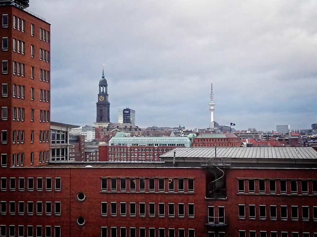Hamburg city centre with Michel