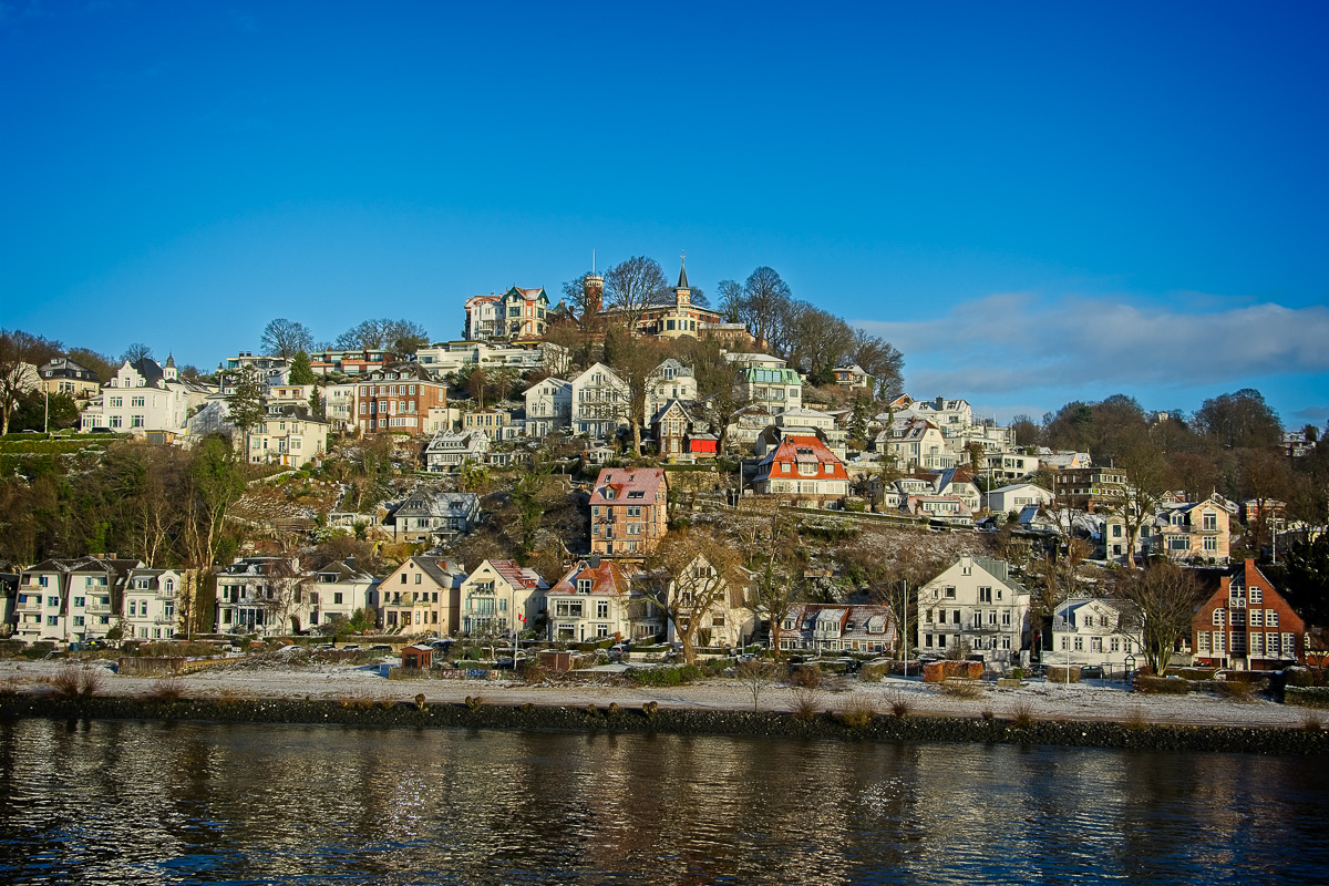 Houses on the banks of the Elbe