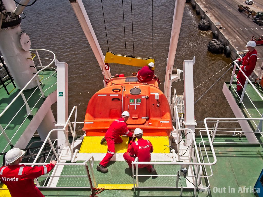 Überprüfung des Rettungsboots