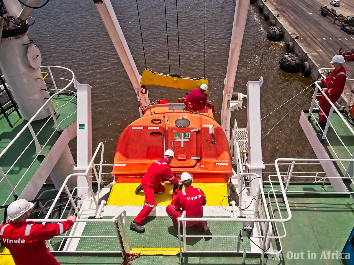 Inspection of the lifeboat