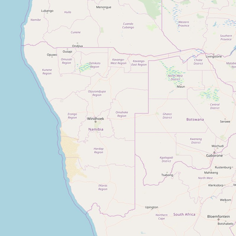 Namibia-Karte