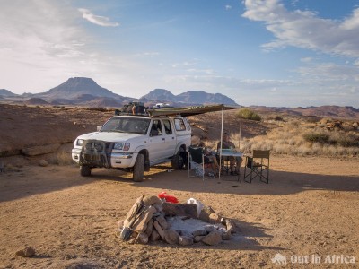Unsere Campsite in der Nähe des Doroskraters. Campsite Nähe Doros-Krater